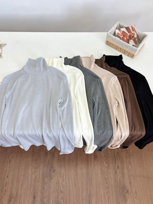 05112902｜RJ秋冬〃8370六色山羊絨高領內搭衫｜M-L 山羊絨打底衫
高領打底衫
圓領內搭
秋冬保暖上衣
彈力上衣
女裝打底
素色打底衫
ML內搭