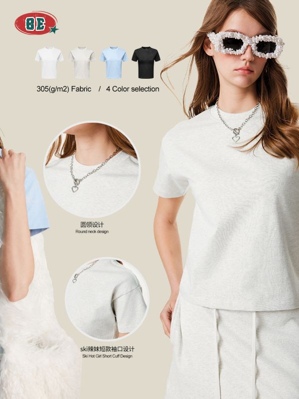 05042114┃BE家夏〃2523四色正肩素色T┃S-XXL┃0425結單 