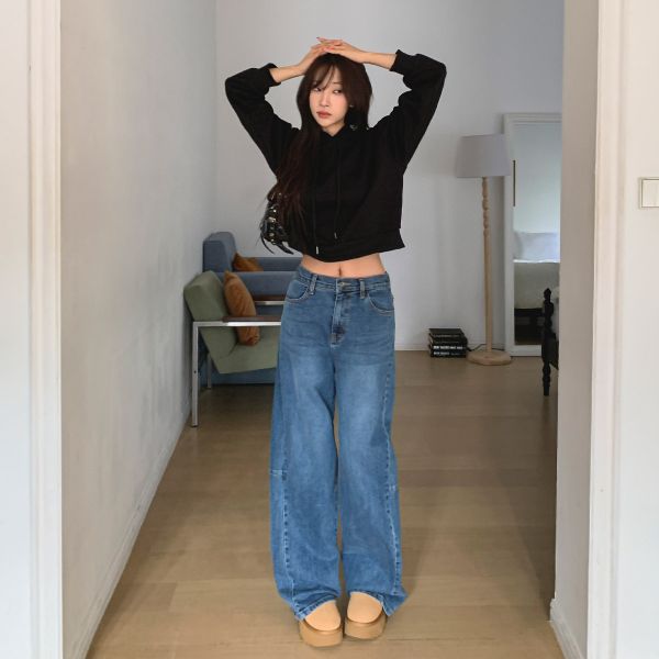 韓｜7STAR〃1432寬鬆版型牛仔褲｜S-XXL 高腰牛仔褲
直筒寬褲
顯瘦褲
修飾腿型
牛仔落地褲
寬鬆牛仔褲
百搭牛仔
韓系牛仔褲