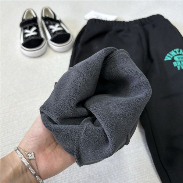 05121203｜CTX家秋冬〃2580兩色加絨運動褲｜110-165 中大童衛褲, 兒童加絨長褲, 男童運動褲, 冬季刷毛褲, 字母衛褲, 童裝秋冬, 寬鬆童褲, 保暖童裝, 中大童褲子