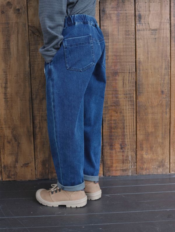 05110715┃猿寶家秋冬〃4168復古水洗牛仔褲┃110-170 童裝牛仔褲、山系童裝、休閒長褲、厚磅牛仔褲、秋冬童裝、男童褲、女童褲、丹寧寬褲、戶外風童裝、韓風童裝