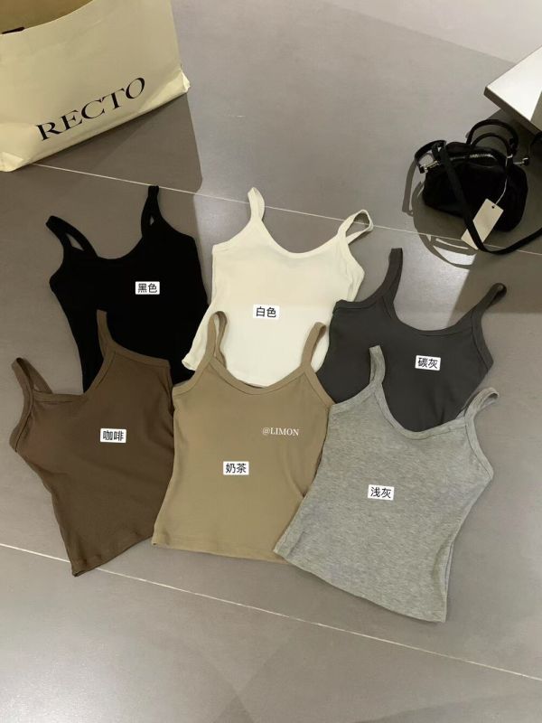 05081208┃LEMON家秋〃1115六色百搭一體式胸墊背心┃F┃250825結單 