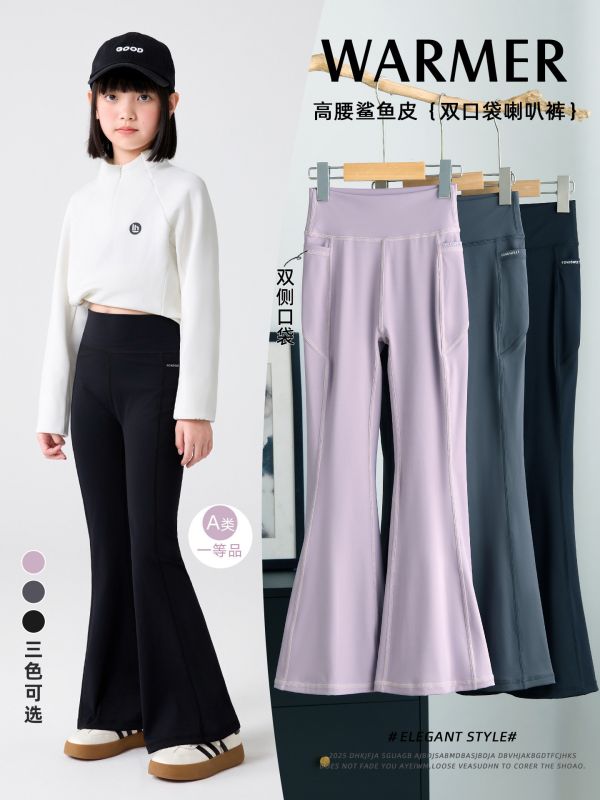 05081701┃QE家秋〃M132高腰鯊魚喇叭褲┃120-170┃250825結單 