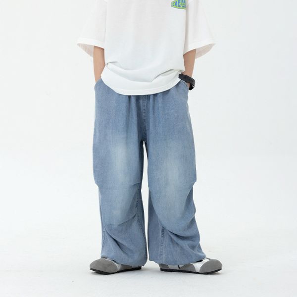 05040713┃CB家夏〃XK013冰絲牛仔防蚊褲┃100-160┃0410結單 