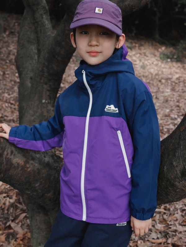 05110703┃猿寶家秋冬〃7068山系拼接夾棉連帽外套┃110-170 童裝外套、防風外套、連帽外套、拼色風衣、韓版童裝外套、男女童外套、秋冬外套、防潑水夾克、親子裝外套