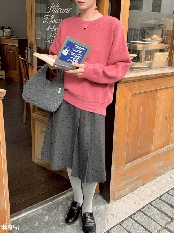 05110701┃秋冬〃951多色針織毛衣 毛毛上衣、糖果色毛衣、針織上衣、韓版毛衣、短版毛衣、寬鬆毛衣、冬季上衣、柔軟針織衫、氣質上衣、百搭毛衣