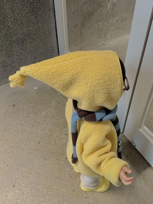 05120512｜NYP家秋冬〃8952星星人羊羔絨連帽外套｜90-140 羊羔絨外套, 小童外套, 兒童連帽外套, 童裝保暖外套, 尖尖帽外套, Q版童裝, 可愛童裝, 童裝秋冬, 拍照童裝, 小童外套推薦, 男童外套, 女童外套, 童裝90 100 110 120 130 140