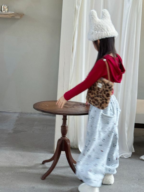 05120501｜小瑜家秋冬〃滿印卡通加絨運動褲｜90-150 女童長褲, KT童裝, 加絨童褲, 刷毛長褲, 印花童褲, 束口褲, 鬆緊腰童褲, 秋冬童裝, 保暖童褲, 休閒童裝