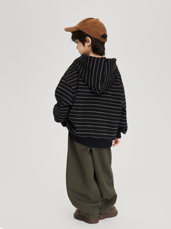 05110316┃TFYU秋冬〃條紋加絨連帽T┃100-170 - 兒童帽T套裝
- 條紋刷毛上衣
- 極寬版垂墜褲
- 秋冬童裝推薦
- 100–170 尺寸童裝
- 男童女童街頭風
- 保暖不扎膚
- 顆粒絨內裡
- 中性童裝穿搭
- 韓系童裝套裝