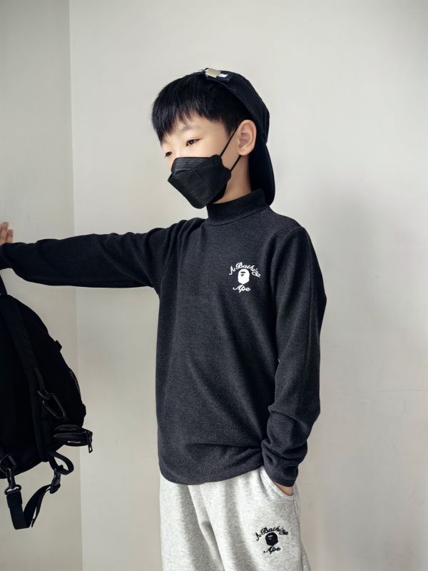 05112706｜CF冬〃CT662兩色半高領猿人頭標發熱衣｜120-175 發熱衣
兒童打底衫
加絨高領
中領上衣
秋冬保暖
內搭長袖
男女童上衣