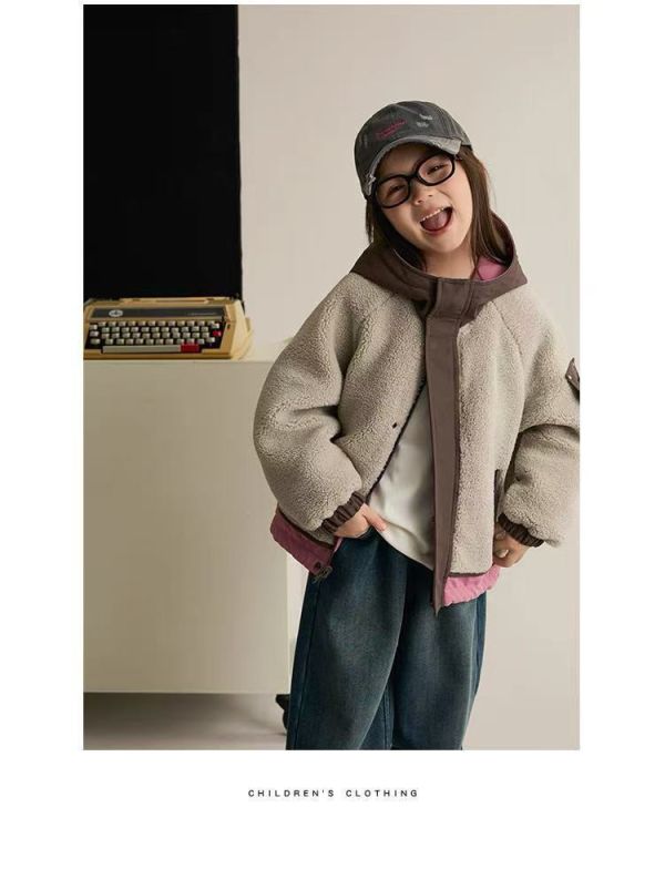 05112104｜秋冬〃兩色正反兩穿加絨連帽外套｜120-170 兒童棉服
雪麗棉外套
兒童加厚外套
正反兩穿外套
羊羔絨外套
680g顆粒絨
冬季保暖外套
童裝外套 冬季
連帽防風外套
防水外套童裝
男女童棉服
兒童冬季保暖衣