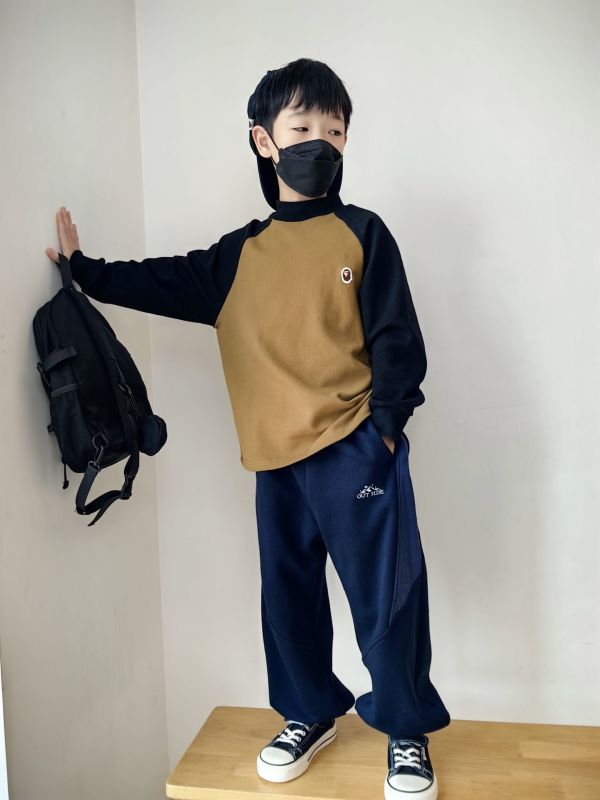 05112707｜CF冬〃CT659兩色高彈猿人標磨毛上衣｜120-175 羊绒棉 上衣 兒童打底衫 保暖長袖 親膚不倒絨 秋冬上衣