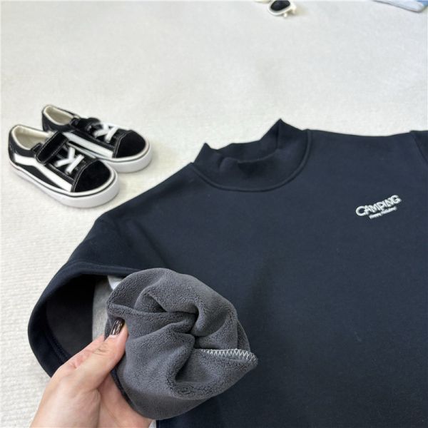 05121111｜CTX家秋冬〃2596撞色半高領加絨露營T｜110-165 撞色衛衣, 童裝衛衣, 加絨上衣, 內刷毛上衣, 男童衛衣, 女童衛衣, 寬鬆衛衣, 保暖衛衣, 秋冬上衣, CAMPING衛衣