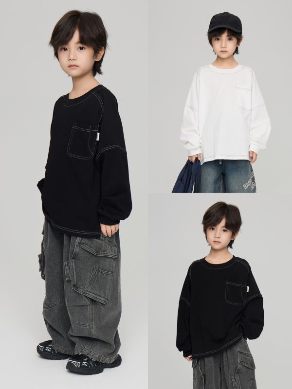 05080116┃TFYU秋〃兩色明線素T┃100-160┃250810結單 