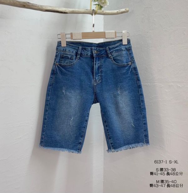 台┃夏〃6137毛邊牛仔短褲┃S-XL┃0410結單 
