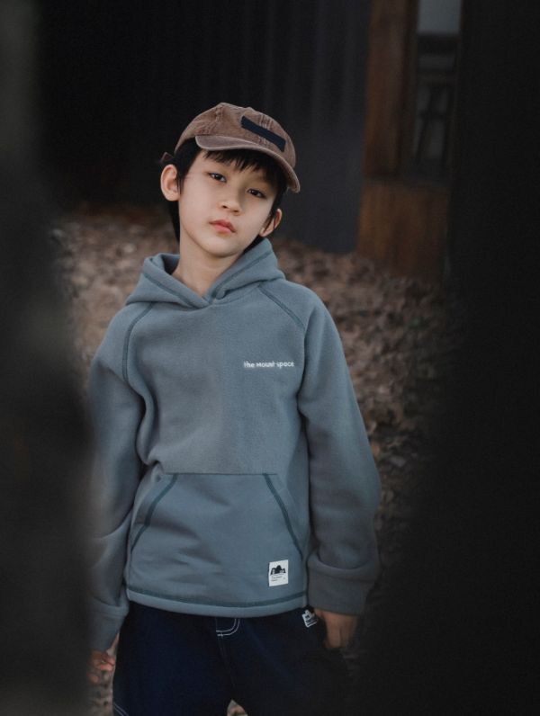 05110708┃猿寶家秋冬〃8083山系撞色車線抓絨連帽T┃110-170 童裝帽T、抓絨帽T、山系童裝、秋冬保暖上衣、男童帽T、女童衛衣、韓版童裝、戶外童裝、親膚刷毛