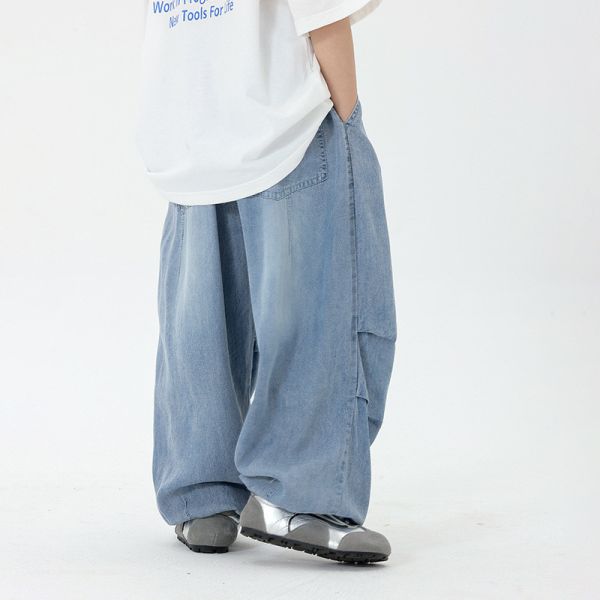 05040713┃CB家夏〃XK013冰絲牛仔防蚊褲┃100-160┃0410結單 