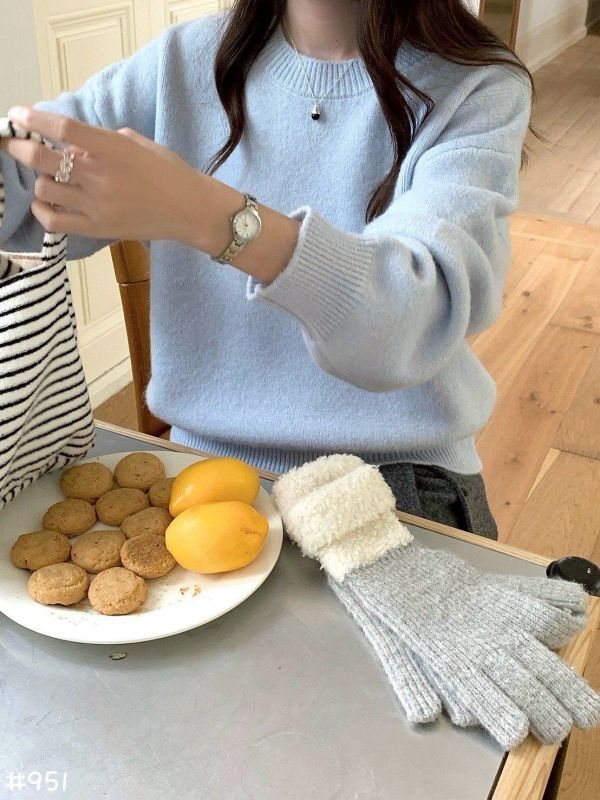 05110701┃秋冬〃951多色針織毛衣 毛毛上衣、糖果色毛衣、針織上衣、韓版毛衣、短版毛衣、寬鬆毛衣、冬季上衣、柔軟針織衫、氣質上衣、百搭毛衣