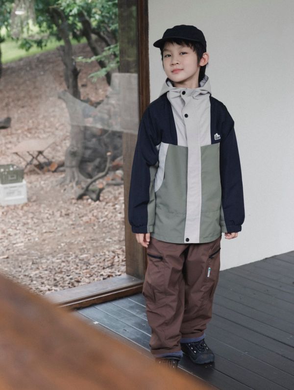 05110704┃猿寶家秋冬〃7067山系撞色防風夾棉外套┃110-170 童裝外套、男童外套、山系風衣、防風外套、防潑水外套、韓版童裝、拼色外套、機能外套、登山風、親子裝
