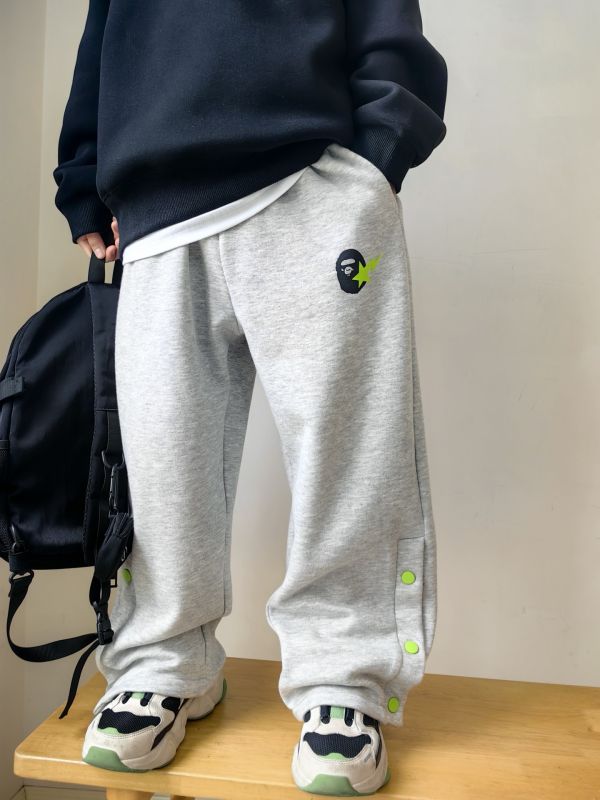 05112609｜CF冬〃CK121兩色加絨開扣運動褲｜120-175 兒童衛褲
不倒絨長褲
加絨保暖褲
男童女童秋冬褲
開扣休閒褲
加厚運動褲