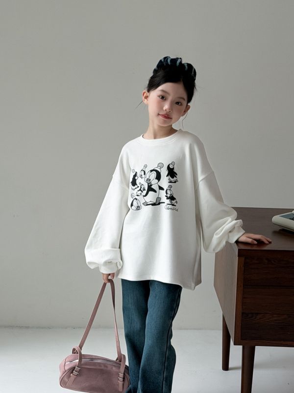 05113008｜CTONG秋冬〃白色企鵝印花T｜120-160 卡通大學T
刷毛上衣
童裝衛衣
親子裝
可愛上衣
秋冬童裝
寬鬆圓領
刷毛保暖
百搭上衣
男童女童上衣