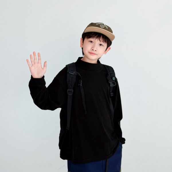 05121112｜CTX家秋冬〃2586純色半高領T｜110-165 兒童打底衫
高領上衣
兒童秋冬上衣
男女童長袖
親膚保暖
彈力上衣