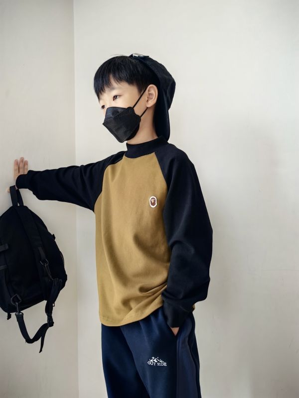 05112707｜CF冬〃CT659兩色高彈猿人標磨毛上衣｜120-175 羊绒棉 上衣 兒童打底衫 保暖長袖 親膚不倒絨 秋冬上衣