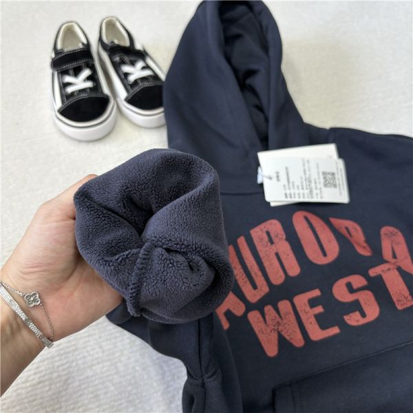 05121110｜CTX家秋冬〃2576兩色字母連帽加絨T｜110-165 加絨連帽衛衣
兒童加絨上衣
兒童帽T
厚刷絨衛衣
男童冬季上衣
女童冬季上衣
兒童寬鬆大學T