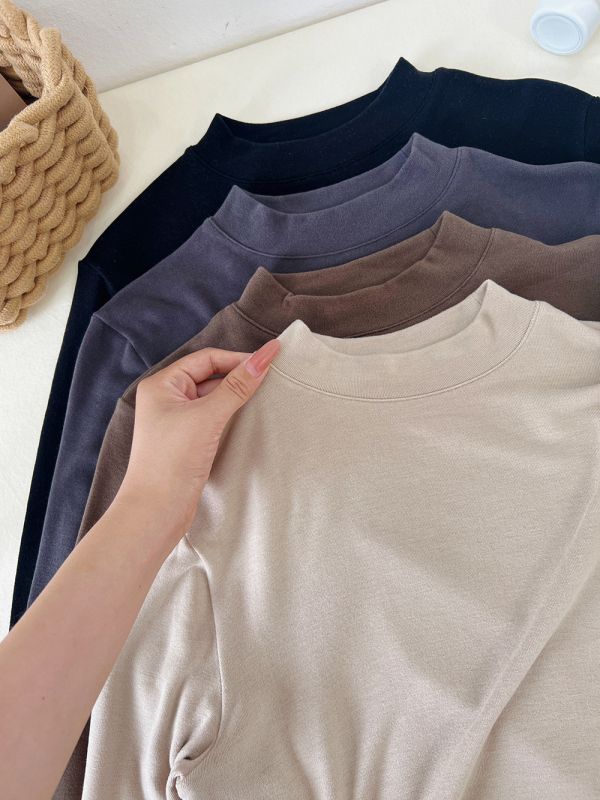 05112901｜RJ秋冬〃8726七色小立領天絲羊毛內搭衫｜M-L 棉羊毛打底衫
天絲上衣
高彈內搭
秋冬保暖衣
ML打底衫
棉羊毛天絲
百搭上衣
內搭長袖