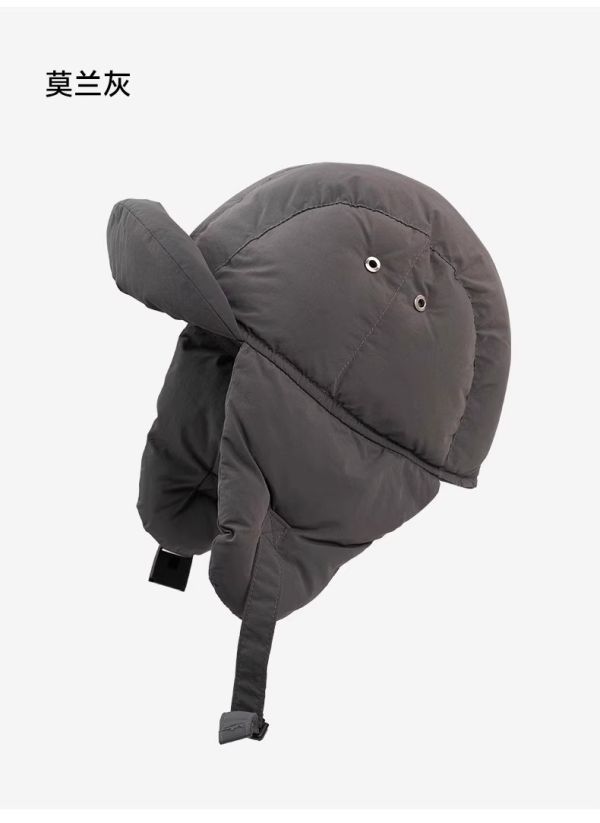 05120406｜秋冬〃羽絨保暖雷鋒帽｜F 雷鋒帽, 護耳帽, 羽絨帽, 冬帽, 安全帽內戴帽, 韓系帽, 顯臉小毛帽, 防風帽, 保暖帽, 女生冬季帽子