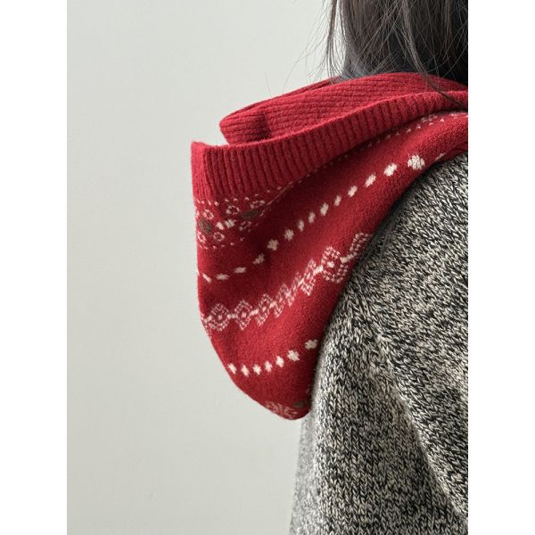 05120201｜YS秋冬〃571四色緹花針織帽｜F 民族風圍巾, 針織披肩, 冬季圍巾, 圖騰圍巾, 雙面圍巾, 保暖圍巾, 披肩斗篷, 秋冬配件, 流蘇圍巾, 百搭圍巾, 氣質圍巾, 穿搭配件