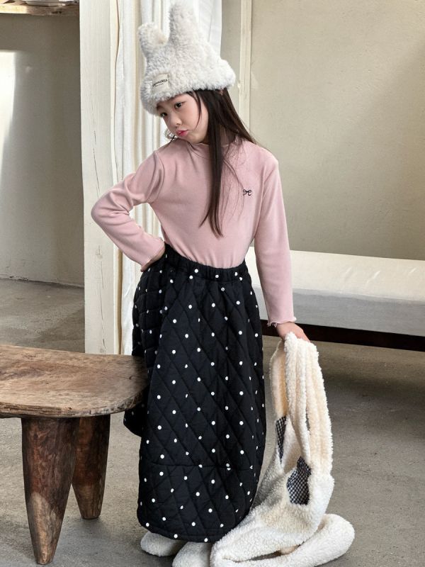 05120301｜小瑜家秋冬〃三色木耳邊奧絨內搭衫｜90-150 童裝衛衣, 刷毛衛衣, 童裝上衣, 印花衛衣, 加絨上衣, 保暖童裝, 冬季童裝