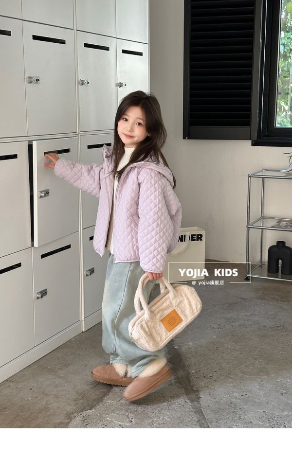 05111707｜YOJIA家冬〃DW620三色菱格連帽外套｜110-170 兒童棉服
菱格外套
加厚外套
連帽棉衣
女孩冬季外套
男童棉服
防風保暖外套
兒童羽絨外套替代
冬季外套推薦