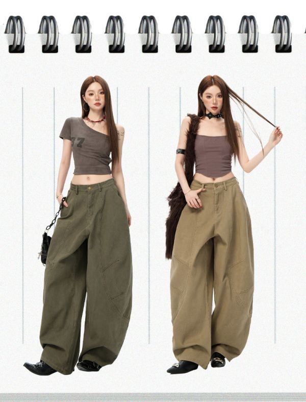 05080207┃夏〃兩色美式彎刀工裝褲┃XS-XL┃250810結單 