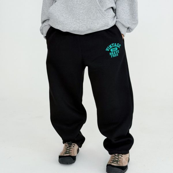 05121203｜CTX家秋冬〃2580兩色加絨運動褲｜110-165 中大童衛褲, 兒童加絨長褲, 男童運動褲, 冬季刷毛褲, 字母衛褲, 童裝秋冬, 寬鬆童褲, 保暖童裝, 中大童褲子