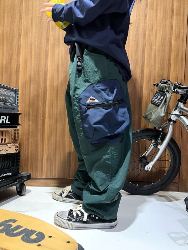 05081708┃BRT家秋〃兩色三角貼標撞色口袋褲┃110-170┃250825結單 
