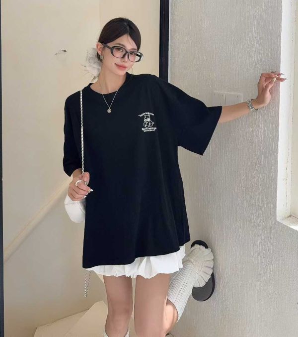 05081620┃依澤家秋〃9603七色磨毛小狗印花T┃F┃250825結單 