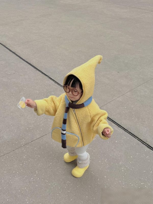 05120512｜NYP家秋冬〃8952星星人羊羔絨連帽外套｜90-140 羊羔絨外套, 小童外套, 兒童連帽外套, 童裝保暖外套, 尖尖帽外套, Q版童裝, 可愛童裝, 童裝秋冬, 拍照童裝, 小童外套推薦, 男童外套, 女童外套, 童裝90 100 110 120 130 140