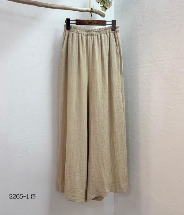 050815610┃2265四色棉麻闊腿褲┃F┃250825結單 
