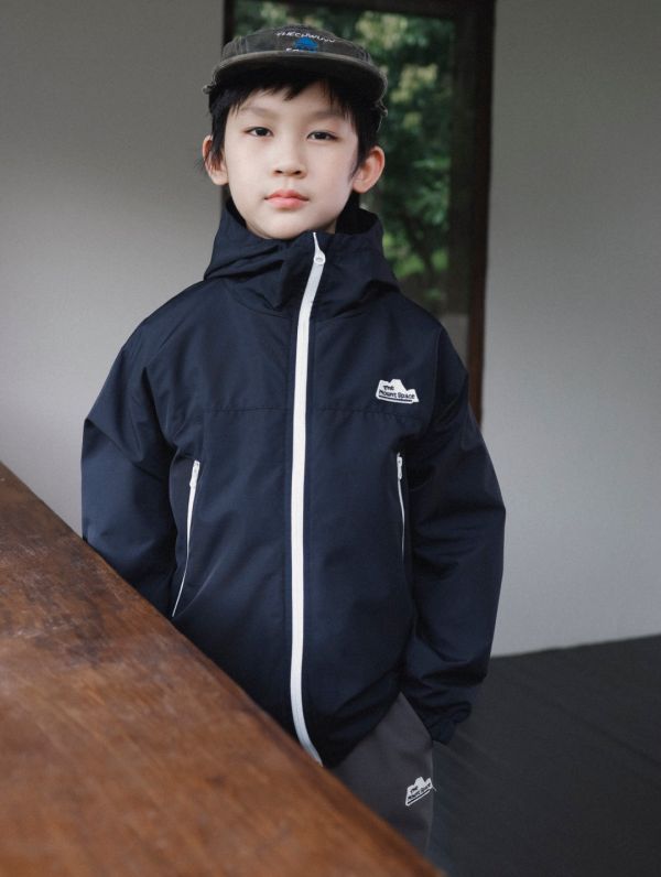 05110703┃猿寶家秋冬〃7068山系拼接夾棉連帽外套┃110-170 童裝外套、防風外套、連帽外套、拼色風衣、韓版童裝外套、男女童外套、秋冬外套、防潑水夾克、親子裝外套