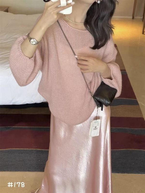 05110702┃秋冬〃178六色後綁帶針織衫 蝴蝶結上衣、針織罩衫、糖果色上衣、薄針織衫、透氣針織、春夏針織上衣、韓版上衣、慵懶風上衣、甜美上衣