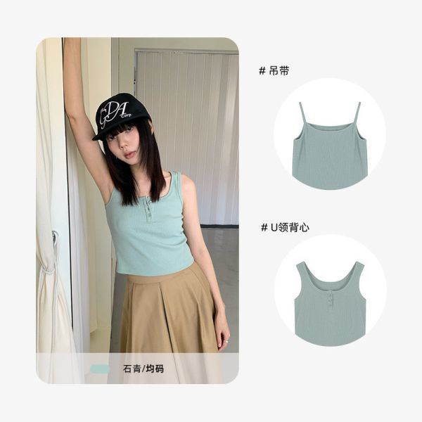05042116┃夏〃1140九色鎖骨背心┃F┃0425結單 