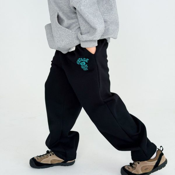 05121203｜CTX家秋冬〃2580兩色加絨運動褲｜110-165 中大童衛褲, 兒童加絨長褲, 男童運動褲, 冬季刷毛褲, 字母衛褲, 童裝秋冬, 寬鬆童褲, 保暖童裝, 中大童褲子