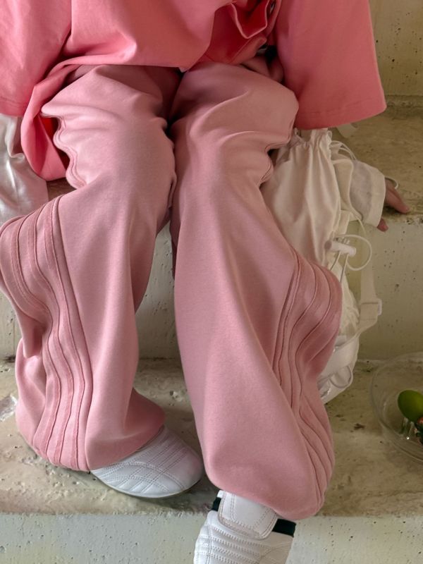 05110503┃TC秋冬〃兩色側邊條運動褲┃110-160 壓線褲、喇叭褲、韓版童裝、女童長褲、男童褲、運動褲、寬鬆褲、童裝休閒褲、親子褲、秋冬新款