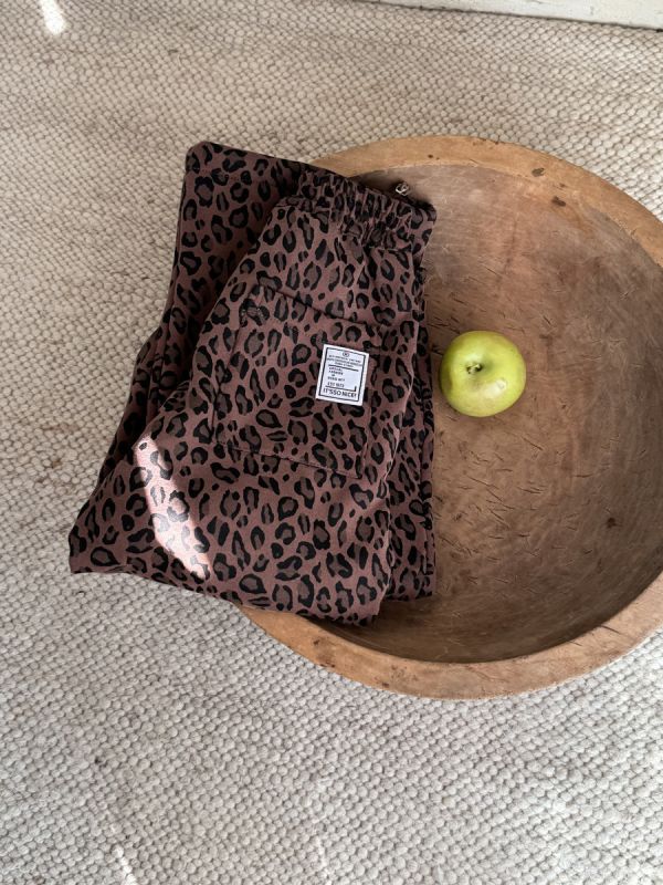 05120309｜小瑜家秋冬〃豹紋加絨褲｜90-150 女童長褲, 豹紋童裝, 寬褲童裝, 鬆緊腰童褲, 秋冬童裝, 休閒童褲, 百搭童裝, 日系童裝, 可愛童裝, 女童褲子