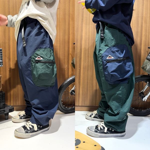 05081708┃BRT家秋〃兩色三角貼標撞色口袋褲┃110-170┃250825結單 