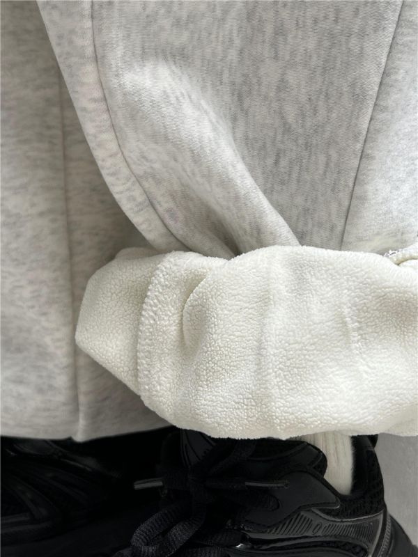 05110204┃SN〃6955兩色加絨運動褲┃100-160 加厚長褲, 刷毛束口褲, 秋冬保暖褲, 彈性棉褲, 寬鬆版型, 束口設計, 居家休閒褲, 不勒腿褲, 棉質長褲, 男童女童長褲