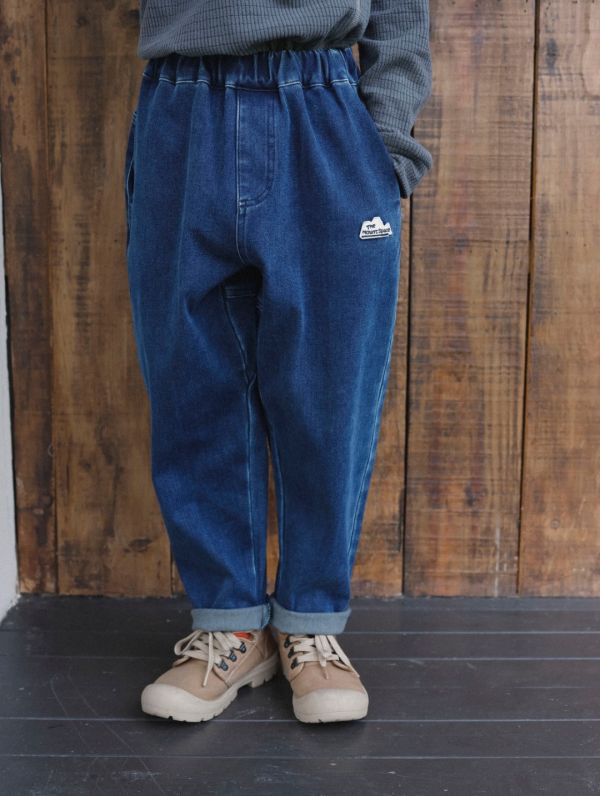 05110715┃猿寶家秋冬〃4168復古水洗牛仔褲┃110-170 童裝牛仔褲、山系童裝、休閒長褲、厚磅牛仔褲、秋冬童裝、男童褲、女童褲、丹寧寬褲、戶外風童裝、韓風童裝