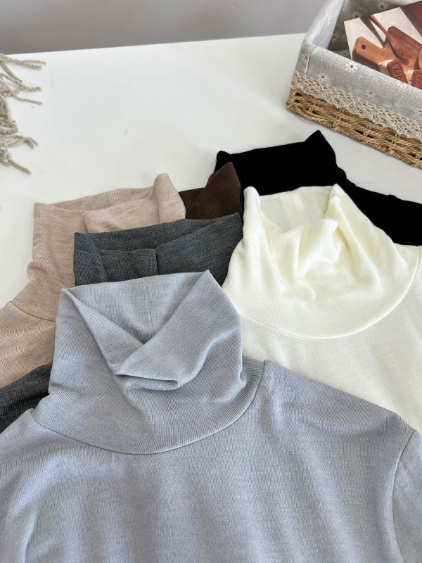 05112902｜RJ秋冬〃8370六色山羊絨高領內搭衫｜M-L 山羊絨打底衫
高領打底衫
圓領內搭
秋冬保暖上衣
彈力上衣
女裝打底
素色打底衫
ML內搭