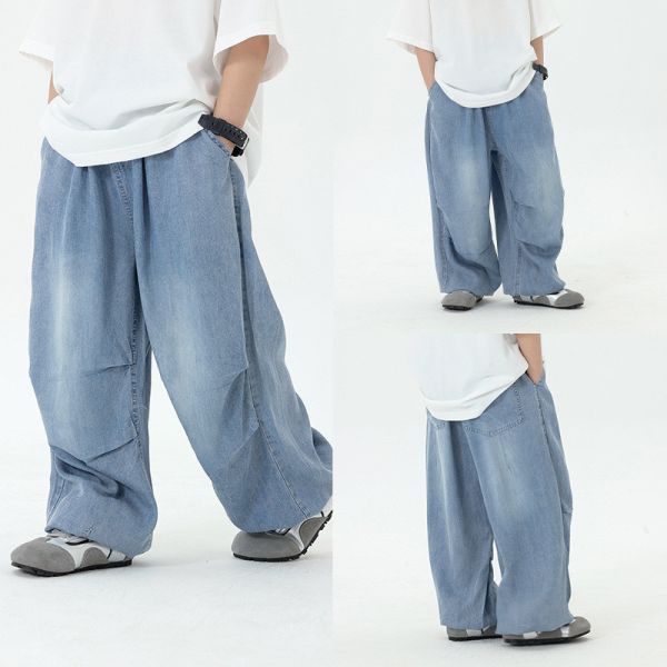 05040713┃CB家夏〃XK013冰絲牛仔防蚊褲┃100-160┃0410結單 
